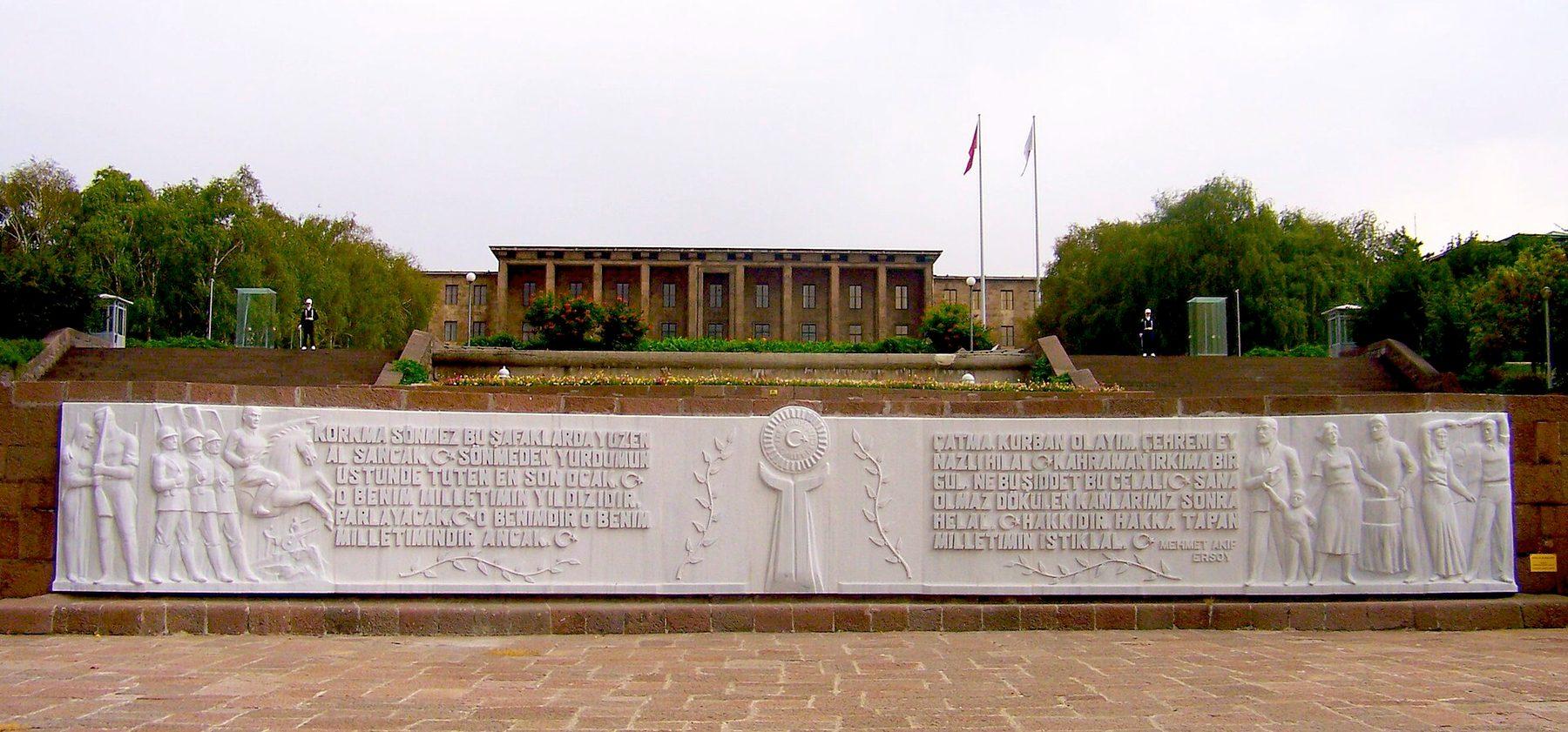 Building of the Grand National Assembly of Türkiye in Ankara